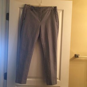 Navy and white crop pants